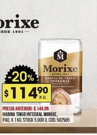 Coto Harina trigo integral morixe oferta