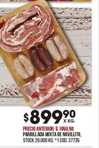 Coto Parrillada mixta de novillito oferta