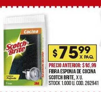 Coto Fibra esponja de cocina scotch brite oferta