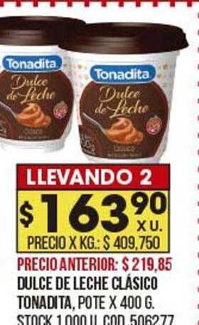 Coto Dulce de leche clásico tonadita oferta
