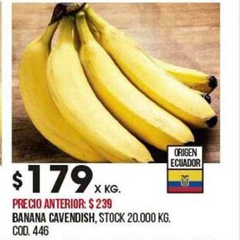 Coto Banana cavendish oferta