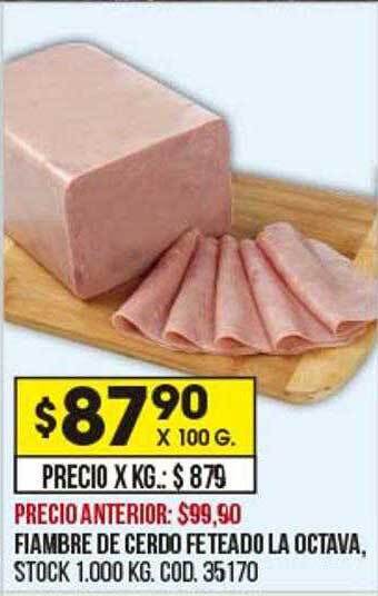 Coto Fiambre de cerdo feteado la octava oferta
