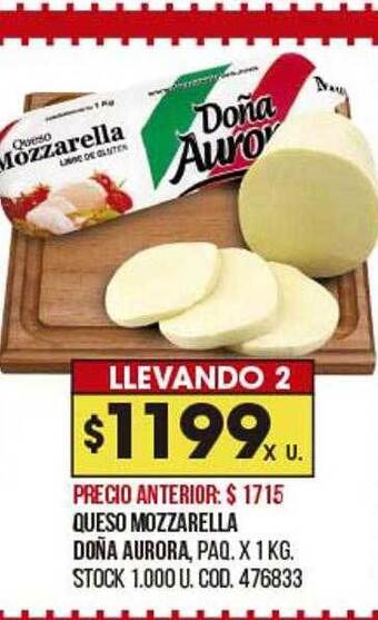 Coto Queso mozzarella doña aurora oferta