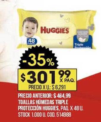 Coto Toallas húmedas triple protección huggies oferta
