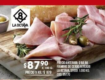 Coto Fiambre de cerdo feteado la octava oferta