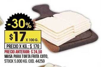 Coto Masa para torta frita coto oferta