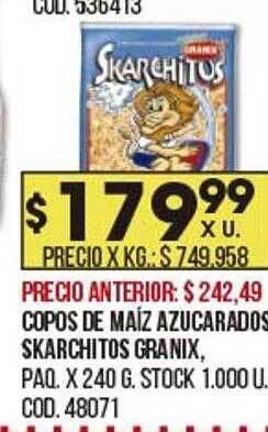 Coto Copos de maíz azucarados skarchitos granix oferta