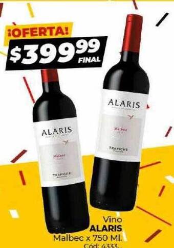 Diarco Vino alaris malbec oferta