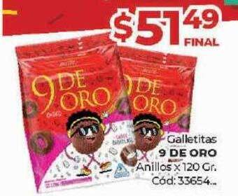 Diarco Galletitas 9 de oro anillos oferta