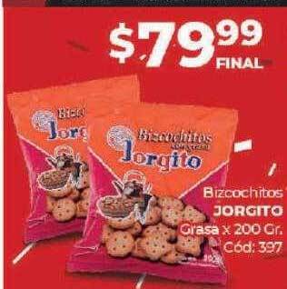 Diarco Bizcochitos jorgito grasa oferta