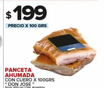 Carrefour Maxi Panceta ahumada con cuero x 100 gr oferta