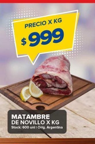 Carrefour Maxi Matambre de novillo x kg oferta