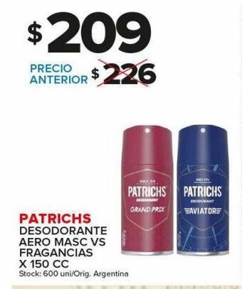 Carrefour Maxi Desodorante patrichs oferta