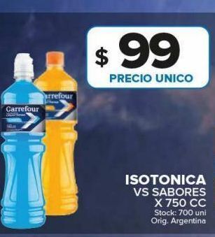 Carrefour Maxi Isotonica vs sabores x 750 cc oferta