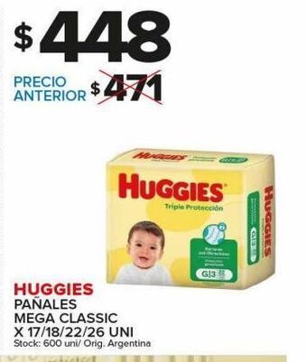 Carrefour Maxi Pañales huggies oferta