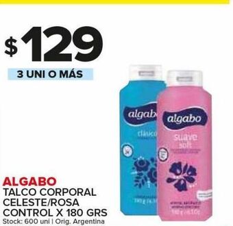 Carrefour Maxi Talco corporal algabo oferta