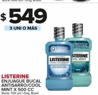 Carrefour Maxi Enjuague bucal listerine oferta