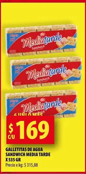 Punto Mayorista Galletas media tarde x 535g oferta