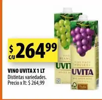 Punto Mayorista Vino uvita x 1l oferta