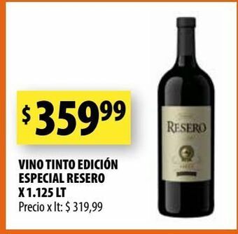 Punto Mayorista Vino tinto resero x 1,125l oferta