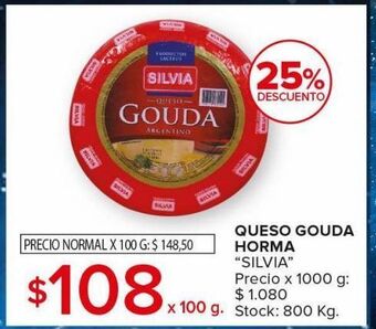 Carrefour Maxi Queso gouda silvia 100g oferta