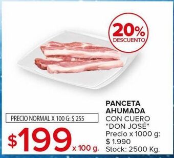 Carrefour Maxi Panceta ahumada con cuero don josé 100g oferta