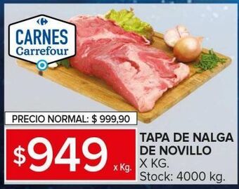 Carrefour Maxi Tapa de nalga de novillito kg oferta