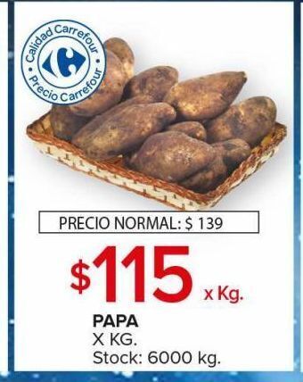 Carrefour Maxi Papa kg oferta