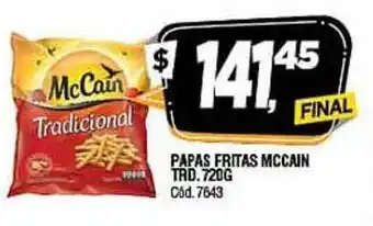 Supermercados Yaguar PAPAS FRITAS MCCAIN TRD. 720g oferta
