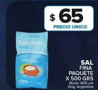 Carrefour Maxi Sal fina paquete oferta