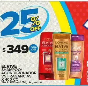 Carrefour Maxi Elvive shampoo acondicionador vs fragancias oferta