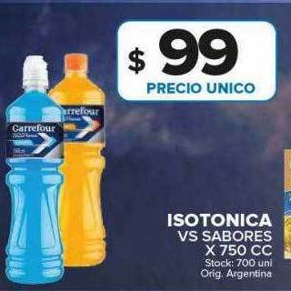 Carrefour Maxi Isotonica vs sabores oferta