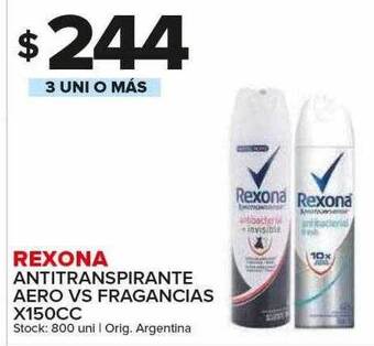 Carrefour Maxi Rexona antitranspirante aero vs fragancias oferta