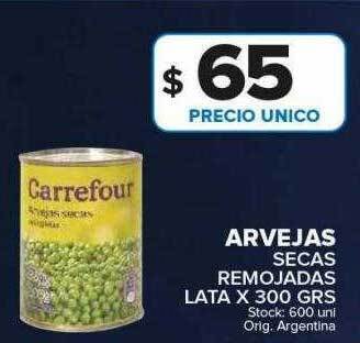 Carrefour Maxi Arvejas secas remojadas lata oferta