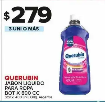 Carrefour Maxi Querubin jabon liquido para ropa oferta