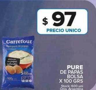 Carrefour Maxi Pure de papas bolsa oferta