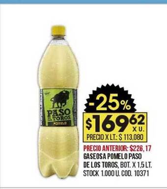 Coto Gaseosa pomelo paso de los toros oferta