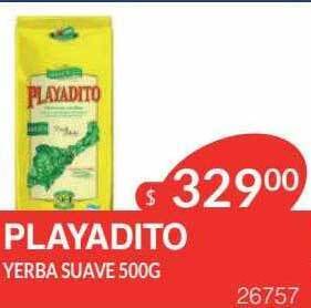 Masivos Playadito yerba suave oferta