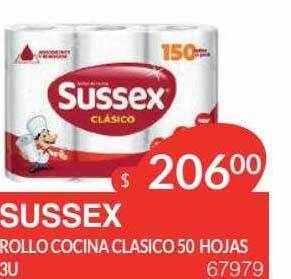 Masivos Sussex rollo cocina clasico 50 hojas oferta
