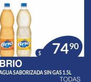 Masivos Brio agua saborizada sin gas oferta
