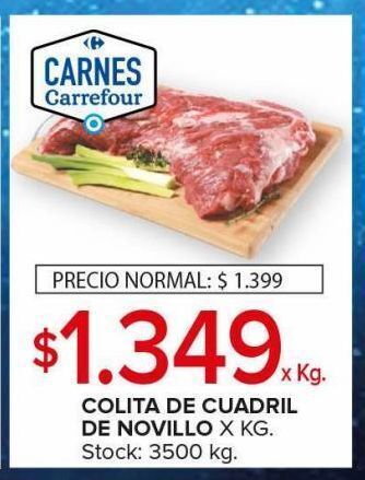 Carrefour Maxi Colita de cuadril de novillito kg oferta