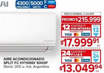 Carrefour Maxi Aire acondicionado hyundai oferta