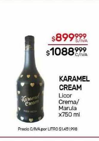 Nini Mayorista Karamel cream licor crema marula oferta