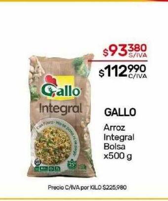 Nini Mayorista Gallo arroz integral bolsa oferta
