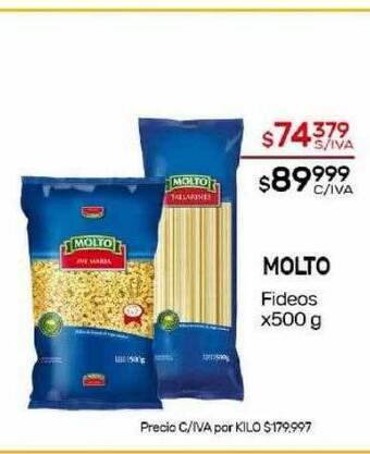 Nini Mayorista Molto fideos oferta