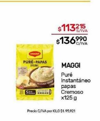 Nini Mayorista Maggi puré instantáneo papas cremoso oferta