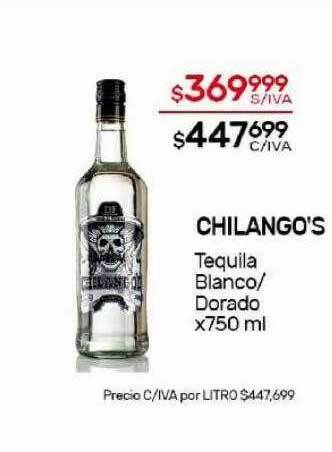 Nini Mayorista Chilango's tequila blanco dorado oferta