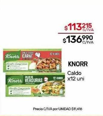 Nini Mayorista Knorr caldo oferta