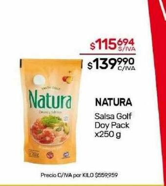 Nini Mayorista Natura salsa golf doy pack oferta