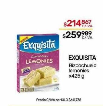 Nini Mayorista Exquisita bizcochuelo lemonies oferta